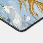 St Brigid's Cross Snowdrops Golden Imbolc Art Bureaumat (Hoek)