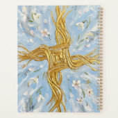 St Brigid's Cross Snowdrops Golden Imbolc Art Planner (Achterkant)