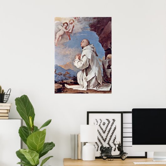 St. Bruno de Carthusiaanse door Jusepe de Ribera Poster (Thuiskantoor)