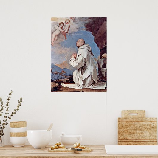 St. Bruno de Carthusiaanse door Jusepe de Ribera Poster (Keuken)