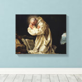 St. Bruno Praying in the Desert, 1763 Canvas Afdruk (Insitu (Houten vloer))