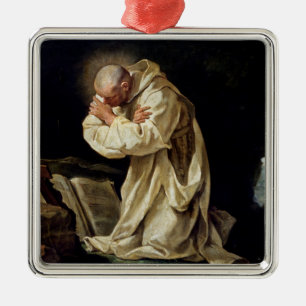 St. Bruno Praying in the Desert, 1763 Metalen Ornament