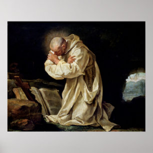 St. Bruno Praying in the Desert, 1763 Poster