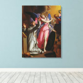 St. Bruno te Prayer, 1671 Canvas Afdruk (Insitu (Houten vloer))