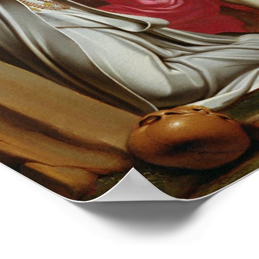 St. Bruno te Prayer, 1671 Poster (Hoek)