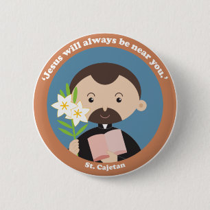 St Cajetan Ronde Button 5,7 Cm