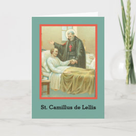St. Camillus Comforting an Ongeldige (M 021) Blank Kaart