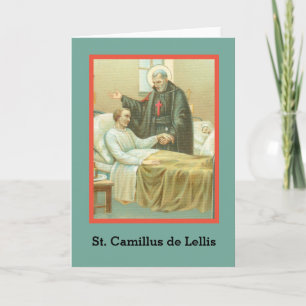 St. Camillus Comforting an Ongeldige (M 021) Blank Kaart