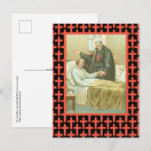 St. Camillus Comforting an Ongeldige (M 021) Briefkaart (Voorkant / Achterkant)