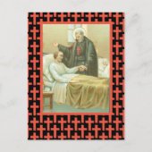 St. Camillus Comforting an Ongeldige (M 021) Briefkaart (Voorkant)
