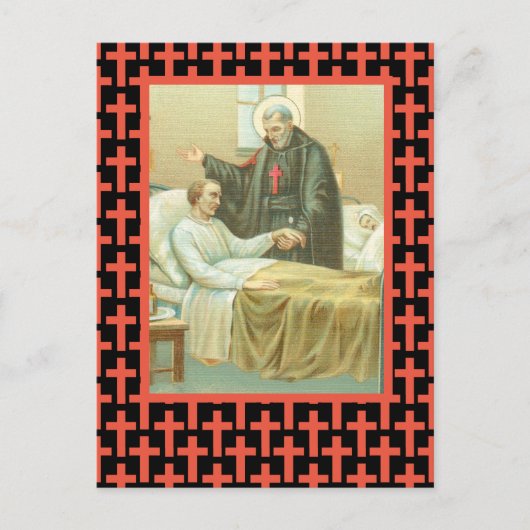 St. Camillus Comforting an Ongeldige (M 021) Briefkaart (Voorkant)