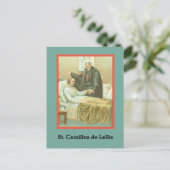 St. Camillus Comforting an Ongeldige (M 021) Briefkaart (Staand voorkant)