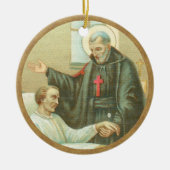 St. Camillus Comforting an Ongeldige (M 021) Keramisch Ornament (Voorkant)