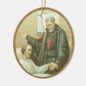 St. Camillus Comforting an Ongeldige (M 021) Keramisch Ornament (Links)