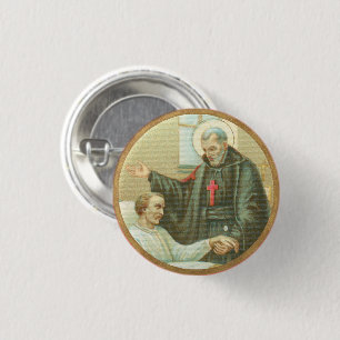 St. Camillus Comforting an Ongeldige (M 021) Ronde Button 3,2 Cm