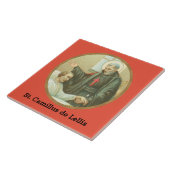 St. Camillus Comforting an Ongeldige (M 021) Tegeltje (Zijkant)