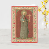 St Camillus de Lellis (SAU 37) Blanco groet/Note Kaart (Gele Bloem)