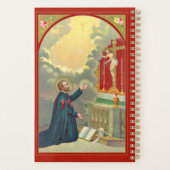 St. Camillus Praying voor een Crucifix (M 020) Planner (Achterkant)