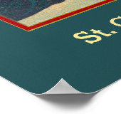 St. Camillus Praying voor een Crucifix (M 020) Poster (Hoek)