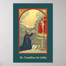 St. Camillus Praying voor een Crucifix (M 020)