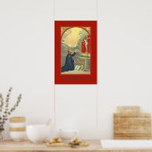 St. Camillus Praying voor een Crucifix (M 020) Poster (Keuken)