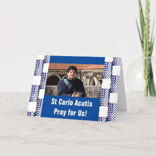 St Carlo Accutis Dank u kaart