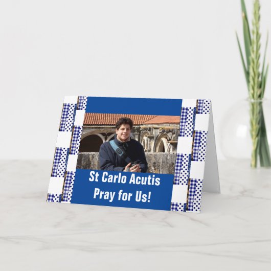 St Carlo Acutis Bedankkaart (Voorkant)
