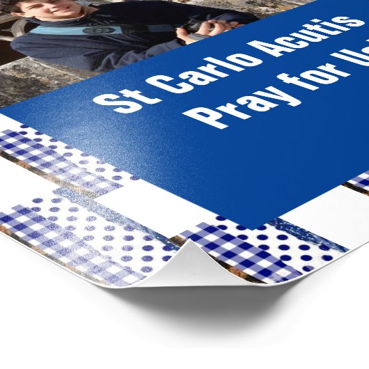 St Carlo Acutis Foto Afdruk (Hoek)