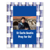 St Carlo Acutis Foto Afdruk (Voorkant)