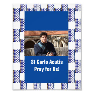 St Carlo Acutis Foto Afdruk