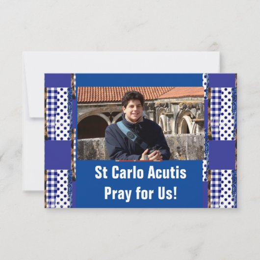 St Carlo Acutis Kaart (Voorkant)