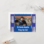 St Carlo Acutis Kaart (Voorkant / Achterkant in situ)