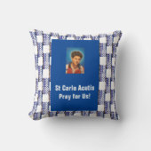 St Carlo Acutis Kussen (Voorkant)
