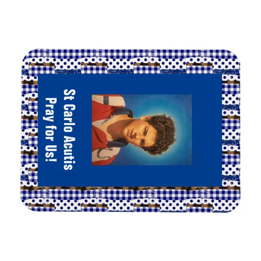 St Carlo Acutis Magneet (Horizontaal)