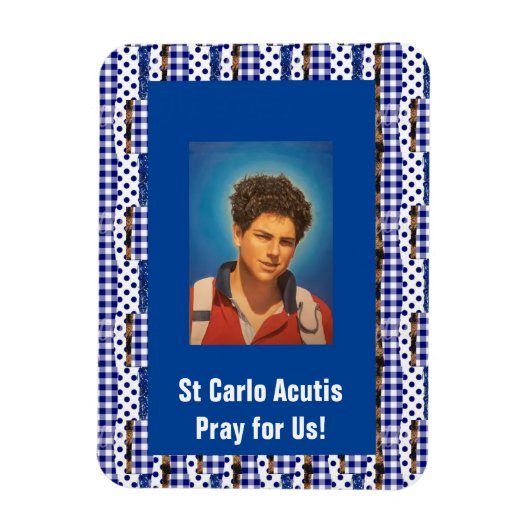 St Carlo Acutis Magneet (Verticaal)