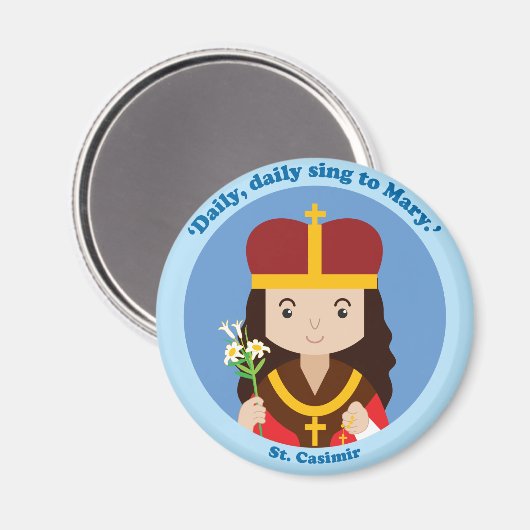 St. Casimir Magneet (Voorkant / Achterkant)