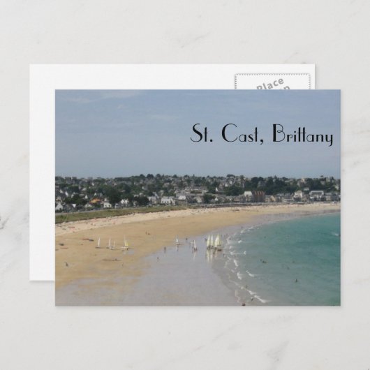 St. Cast, Bretagne Briefkaart (Voorkant / Achterkant)