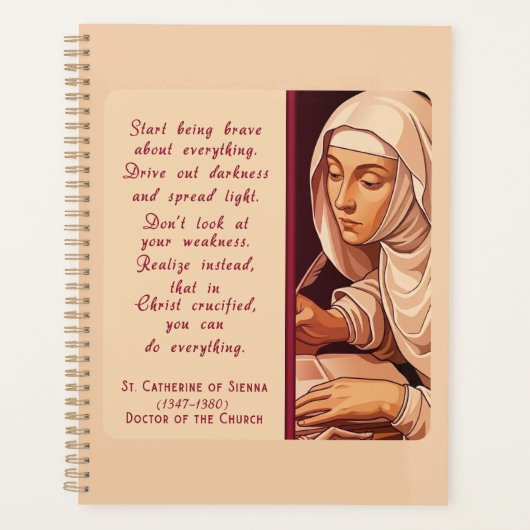 St. Catharina van Siena Begin dapper te zijn Katho Planner (Voorkant)