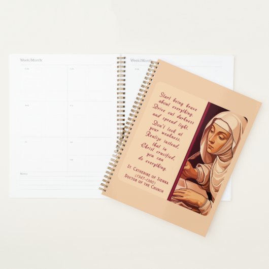 St. Catharina van Siena Begin dapper te zijn Katho Planner (Display)