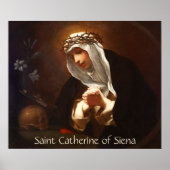 St. Catharina van Siena (Franceschini) Poster (Voorkant)