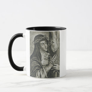 St. Catharina van Siena Kruisiging Art Noir Geloof Mok