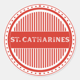 St. Catharines City Pride Embleem Canadese identit Ronde Sticker