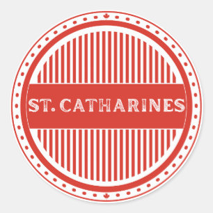 St. Catharines City Pride Embleem Canadese identit Ronde Sticker