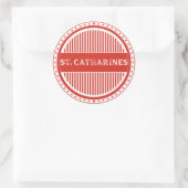 St. Catharines City Pride Embleem Canadese identit Ronde Sticker (Tas)