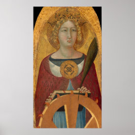 St Catherine, Bartolomeo Bulgarini Fijne Kunst Pos Poster