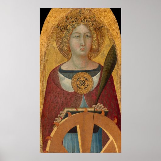 St Catherine, Bartolomeo Bulgarini Fijne Kunst Pos Poster (Voorkant)