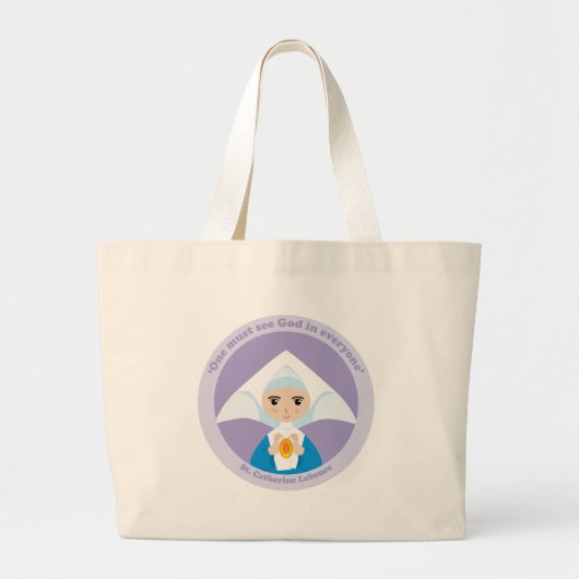 St. Catherine Laboure Grote Tote Bag (Voorkant)