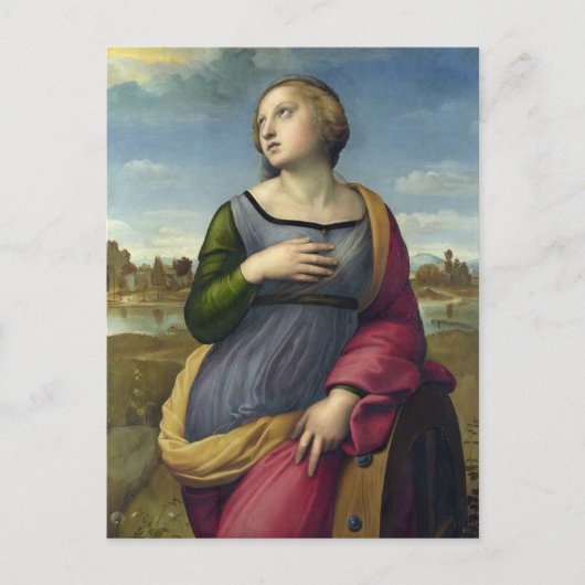 St. Catherine of Alexandria by Raphael Briefkaart (Voorkant)