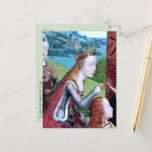 St. Catherine of Alexandria (detail; M 070) Briefkaart