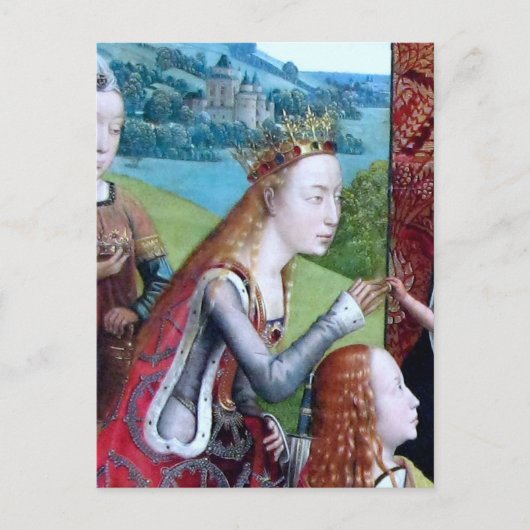 St. Catherine of Alexandria (detail; M 070) Briefkaart (Voorkant)